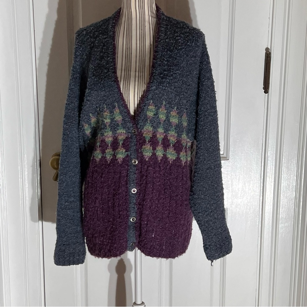 Ashley Sport XL granny core cardigan S180 vintage